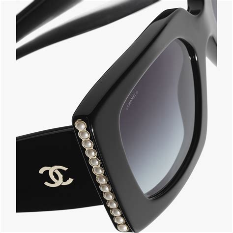 chanel black pearl sunglasses